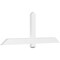 Ekena Millwork Eugene Architectural Grade PVC Gable Bracket, 60"W x 22 1/2"H x 2"D x 4"F, 9/12 Pitch GBP060X23X0204EUG00 - alternate 1